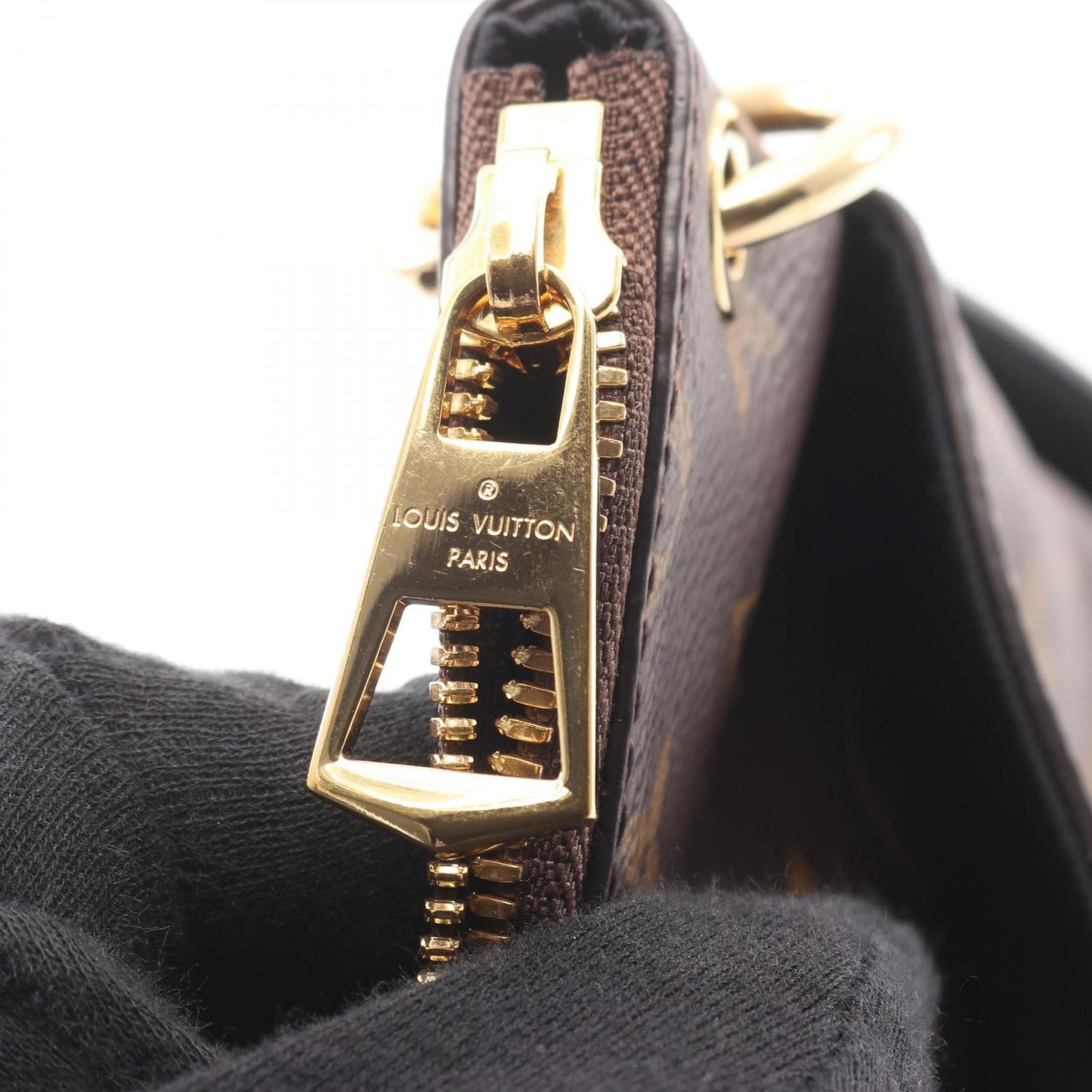 Louis Vuitton Shoulder Bag Odeon NM PM Noir Canvas Leather — view 6