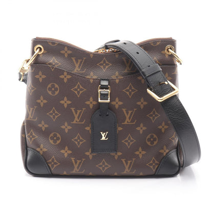 Louis Vuitton Shoulder Bag Odeon NM PM Noir Canvas Leather