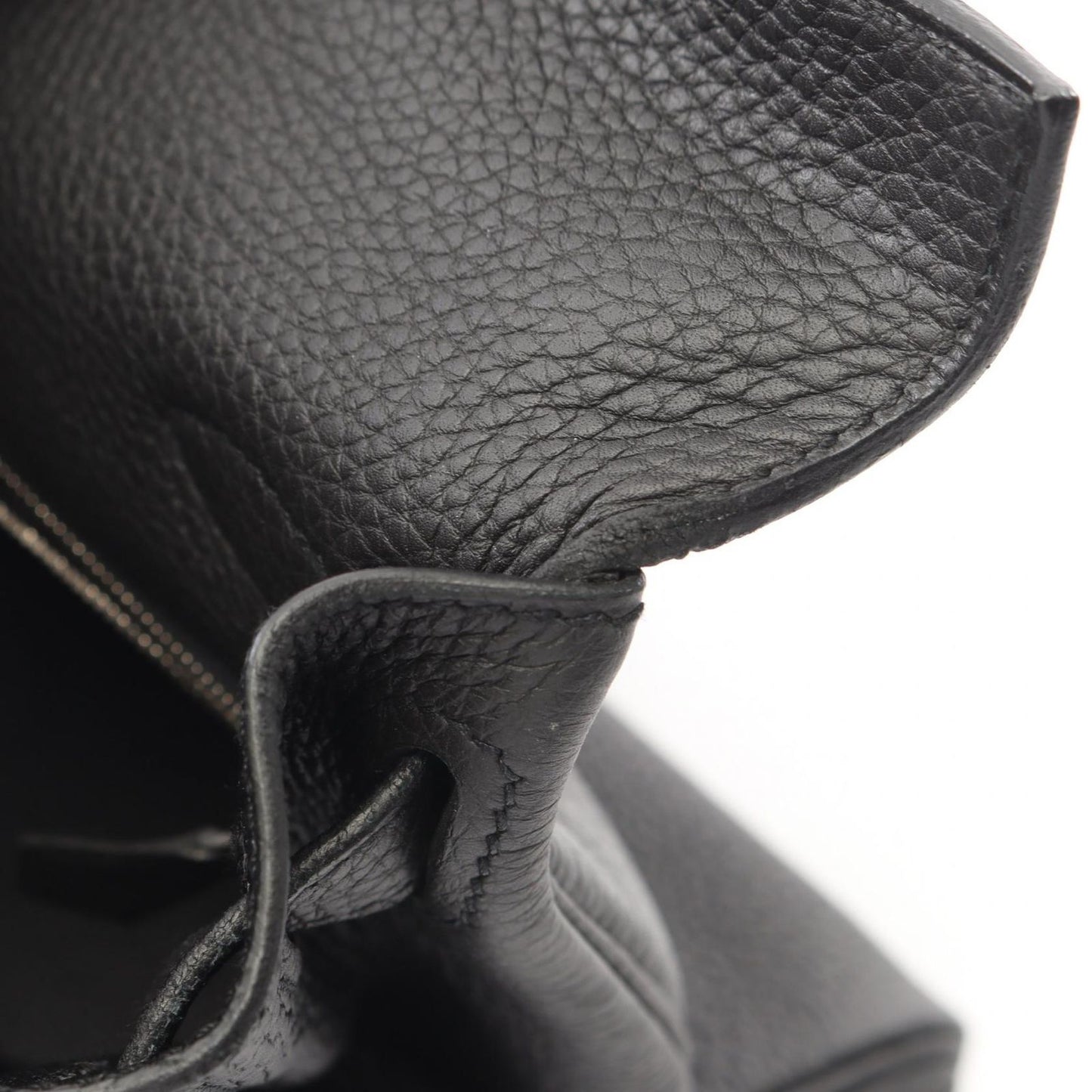 Hermes Handbag Kelly 28 Retourne 2-Way Black Leather — view 7