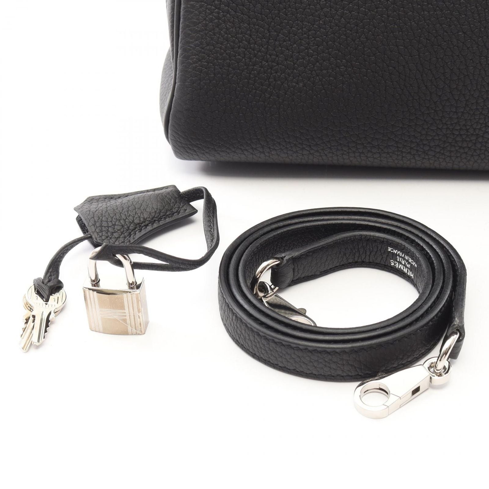 Hermes Handbag Kelly 28 Retourne 2-Way Black Leather — view 6