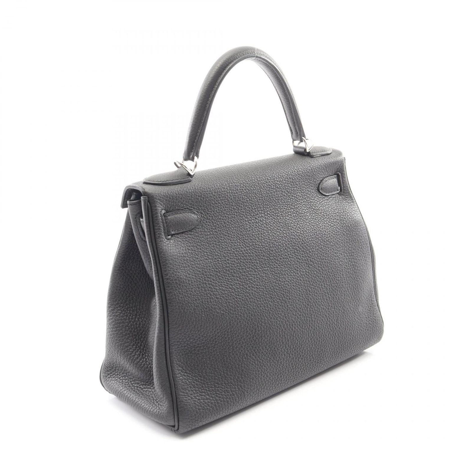 Hermes Handbag Kelly 28 Retourne 2-Way Black Leather — view 2