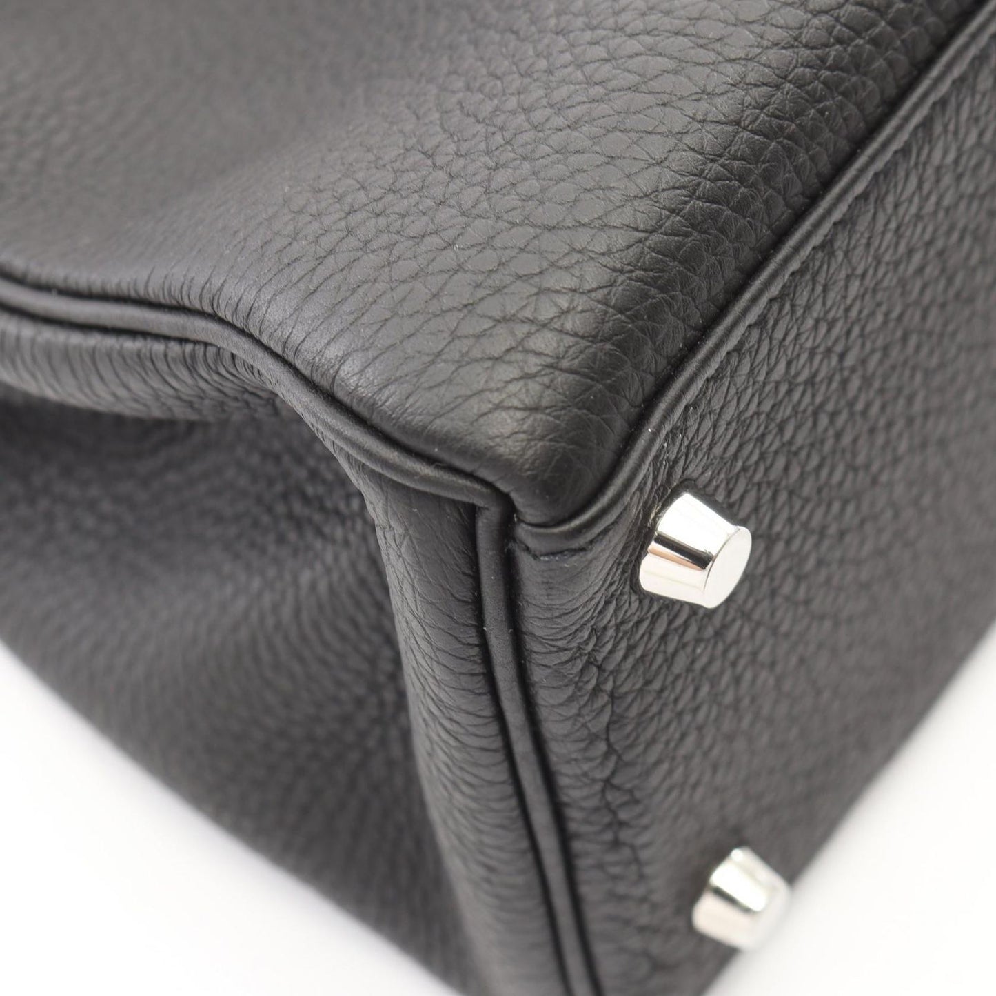 Hermes Handbag Kelly 28 Retourne 2-Way Black Leather — view 8