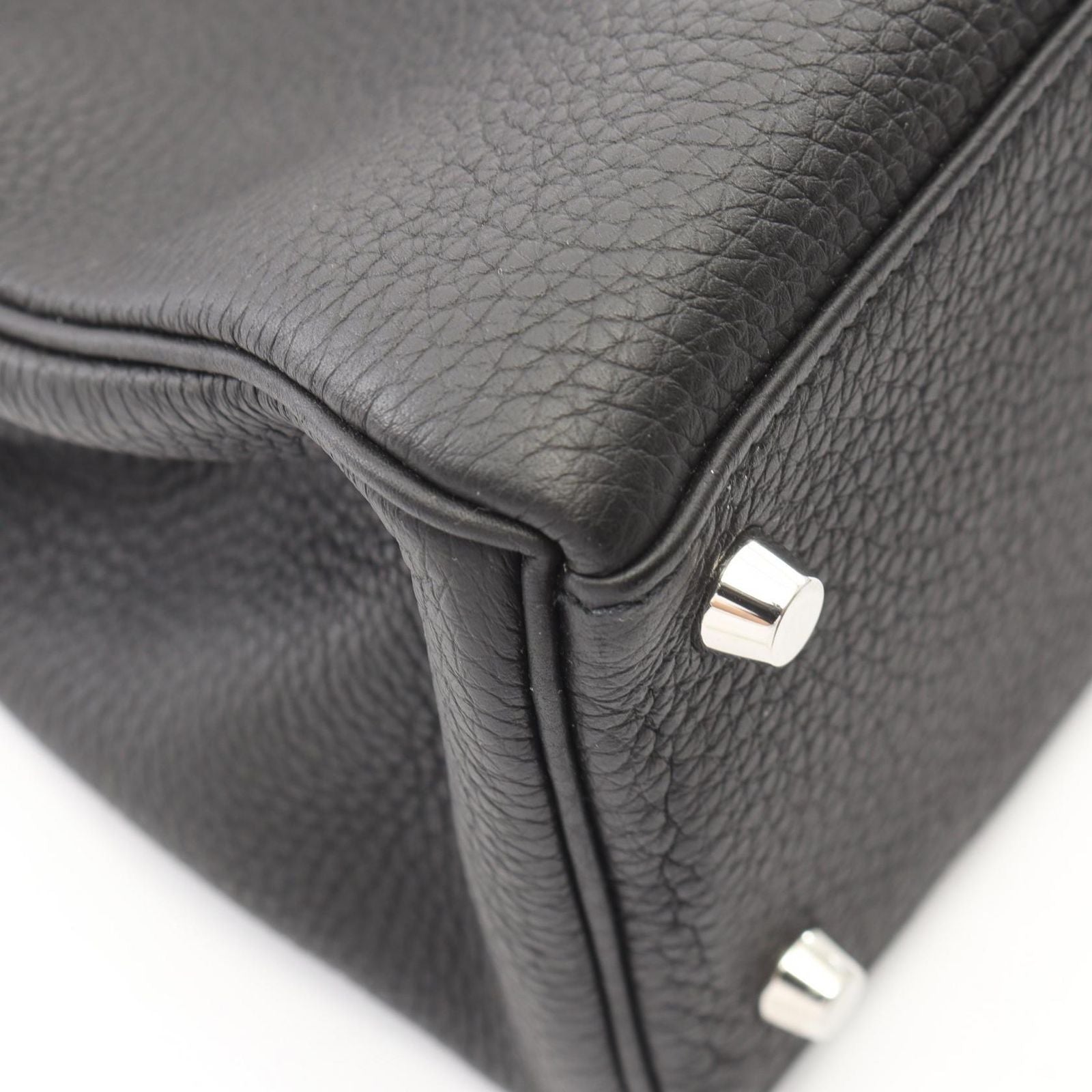 Hermes Handbag Kelly 28 Retourne 2-Way Black Leather — view 8
