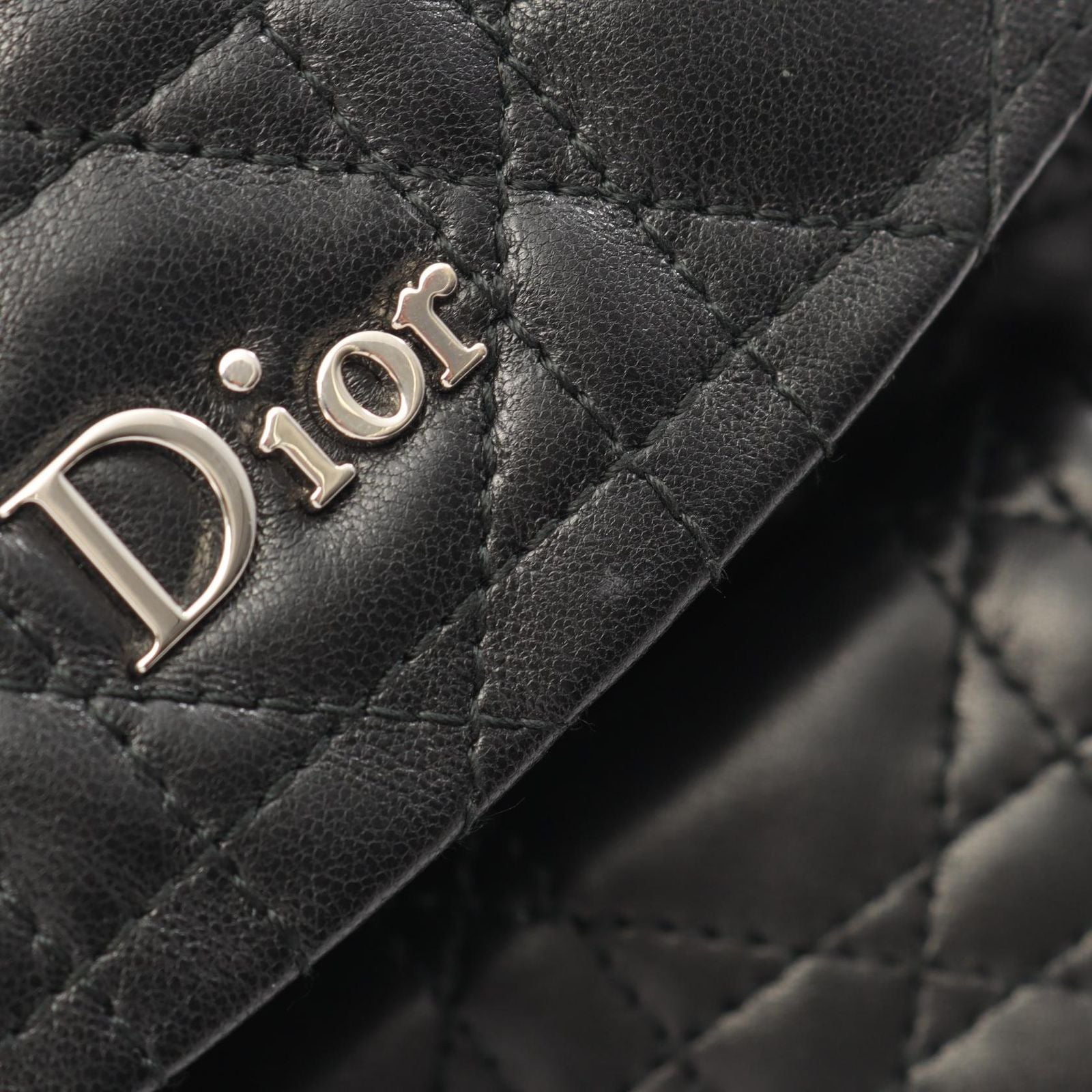 Dior Backpack Cannage Black Leather Star — view 5