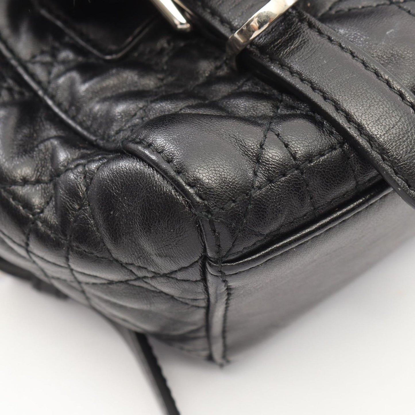 Dior Backpack Cannage Black Leather Star — view 6