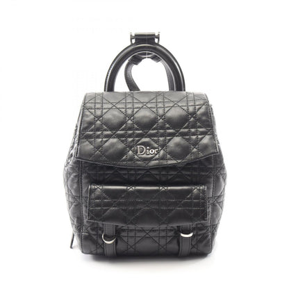 Dior Backpack Cannage Black Leather Star