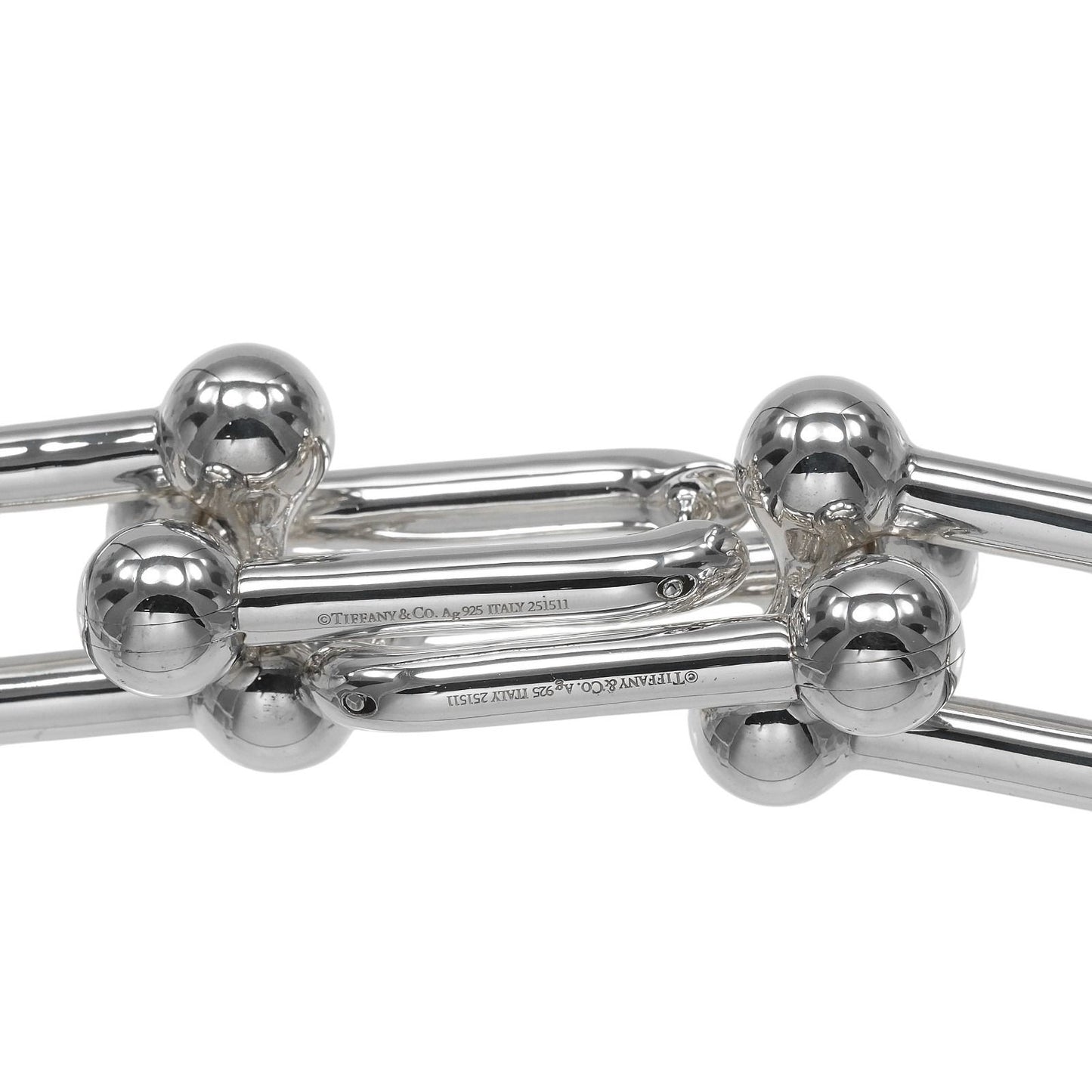 Tiffany & Co Extra Large Link 925 Sterling Silver Earrings — view 5