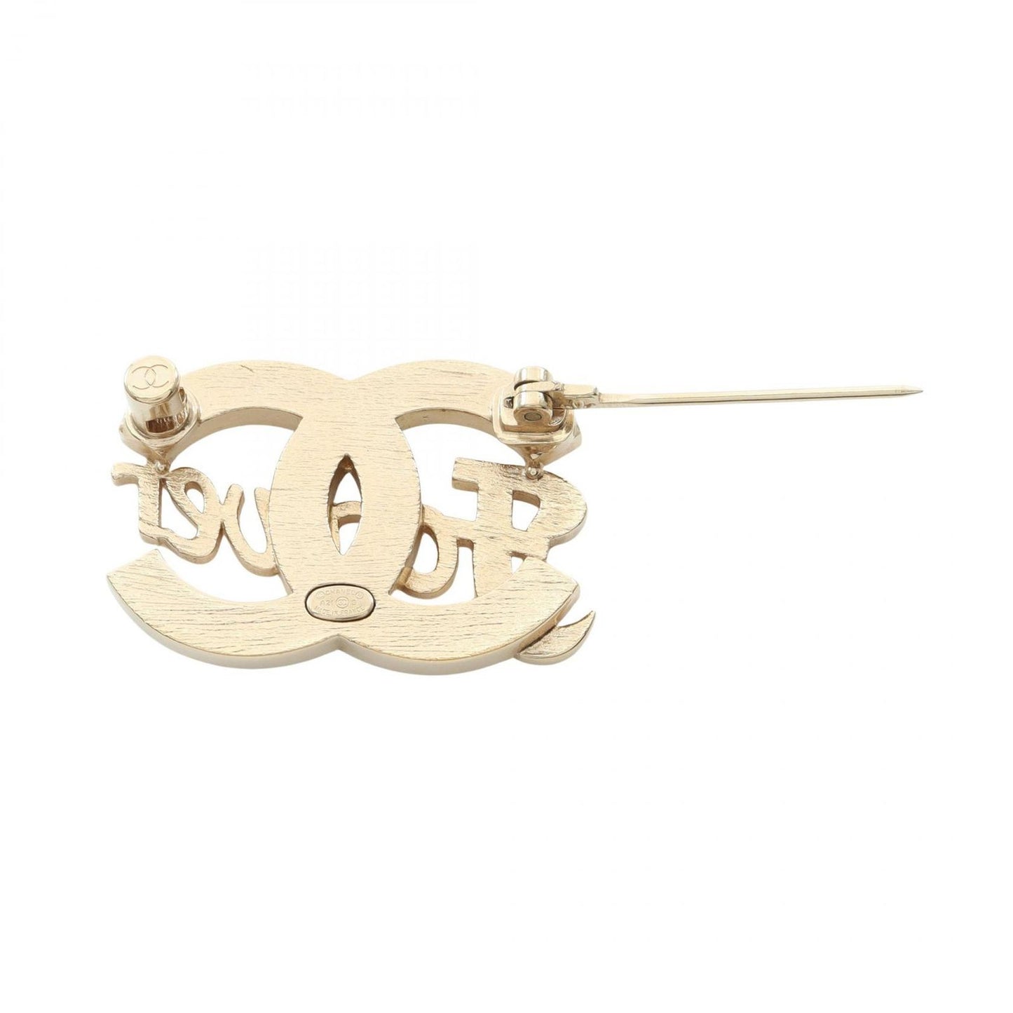 Chanel Brooch CC Logo — view 2