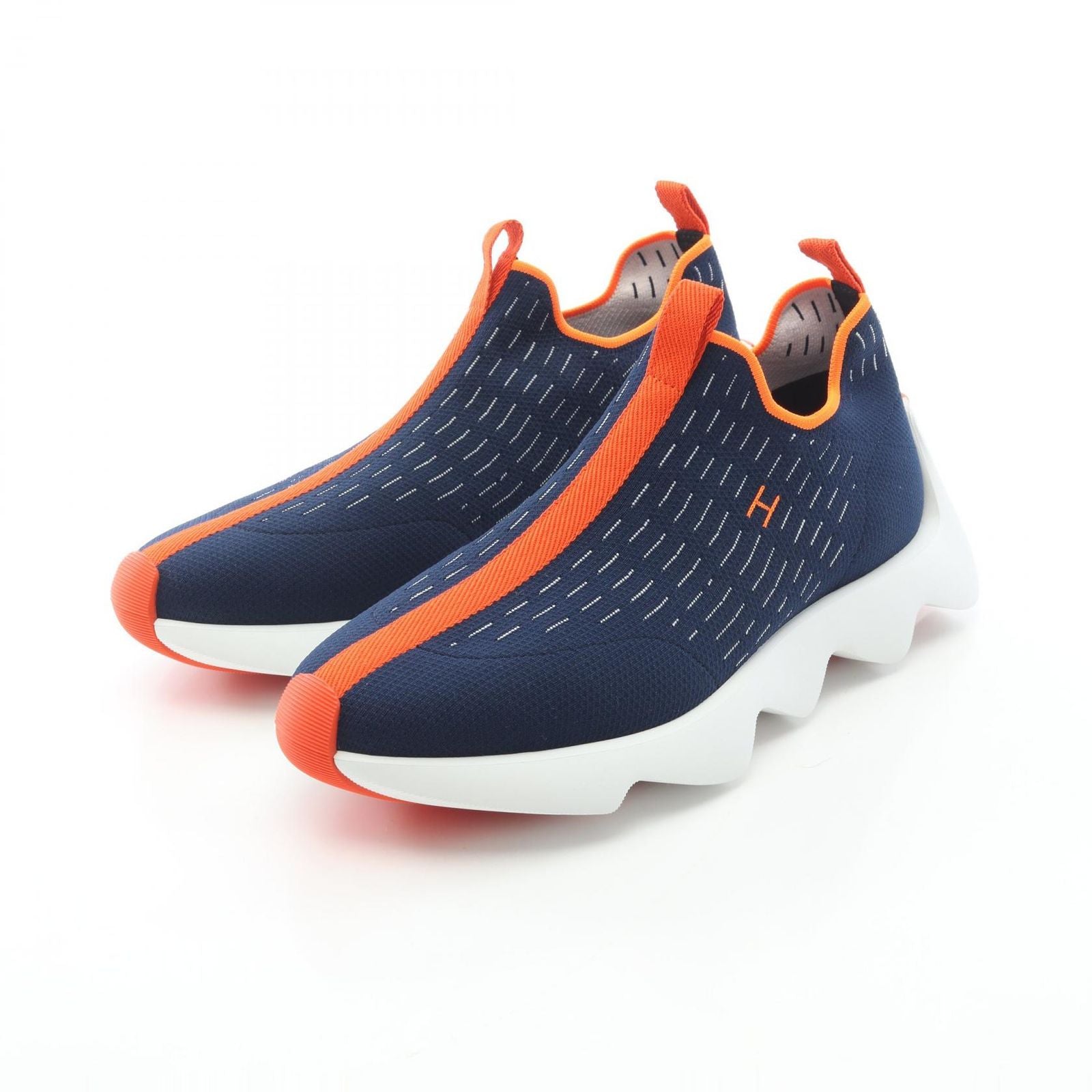 Hermes Slip on Eclair Fabric Sneakers