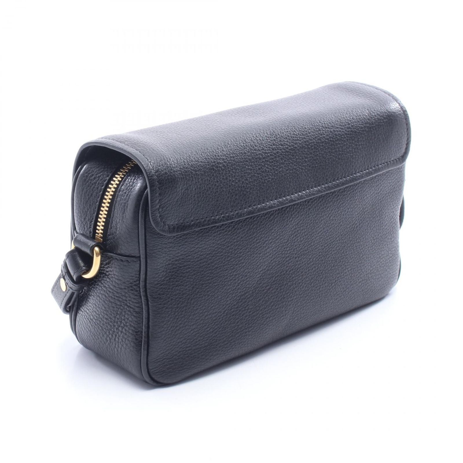Prada Shoulder Bag Vitello Phenix Black Leather Daino — view 2