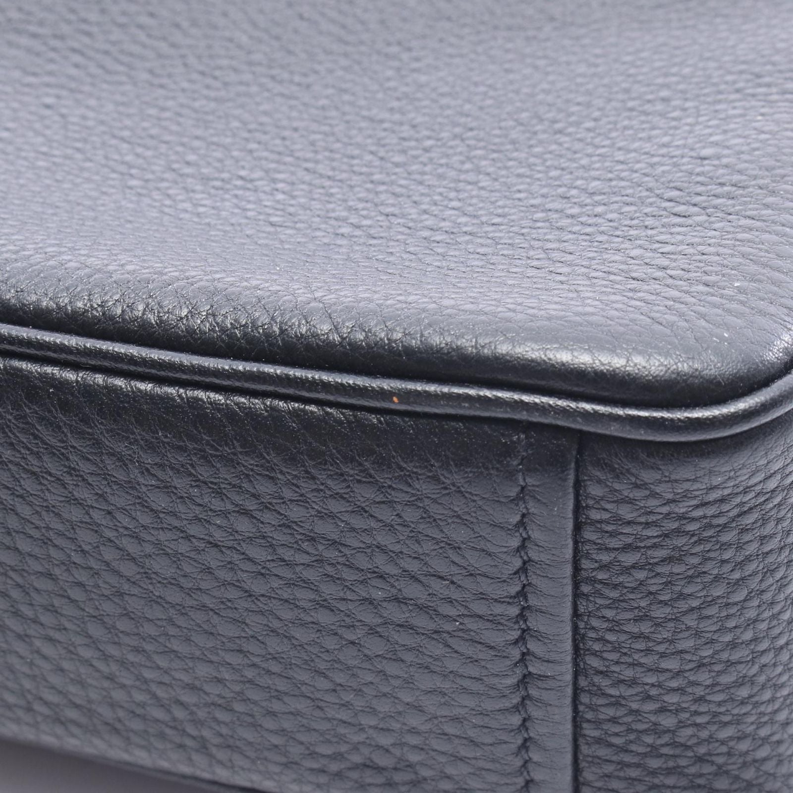Prada Shoulder Bag Vitello Phenix Black Leather Daino — view 5