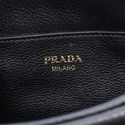 Prada Shoulder Bag Vitello Phenix Black Leather Daino — view 4