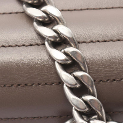 Prada Shoulder Bag Soft Calf Impun Diagram Leather Chain — view 6