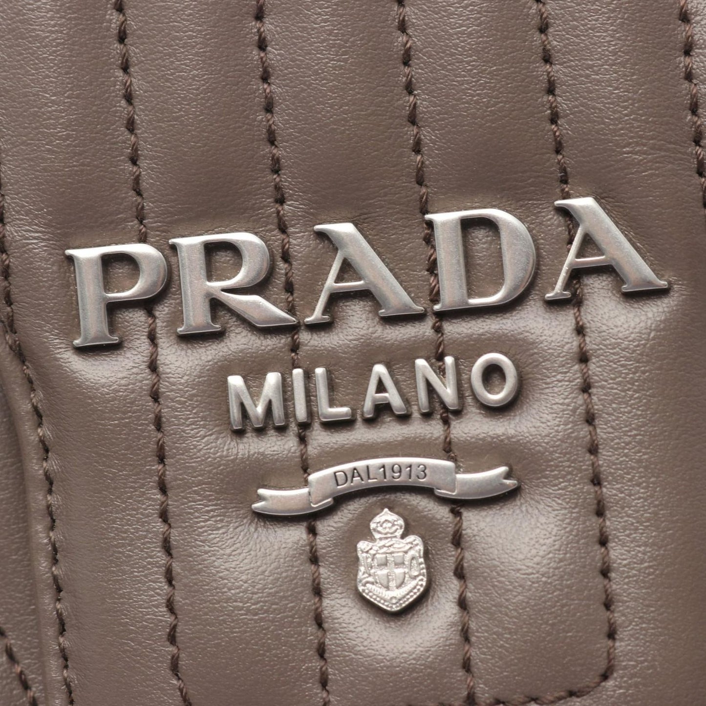 Prada Shoulder Bag Soft Calf Impun Diagram Leather Chain — view 8