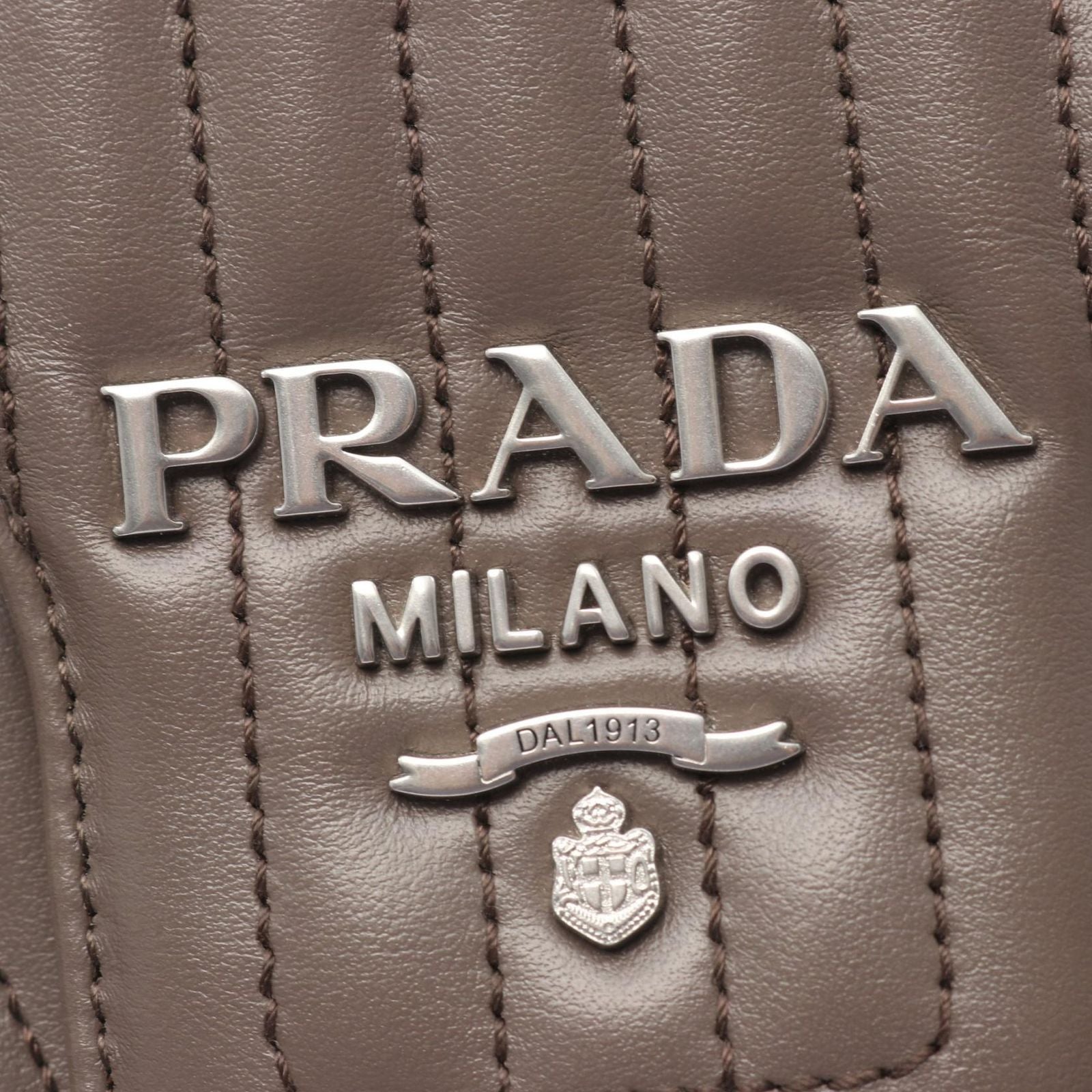 Prada Shoulder Bag Soft Calf Impun Diagram Leather Chain — view 8