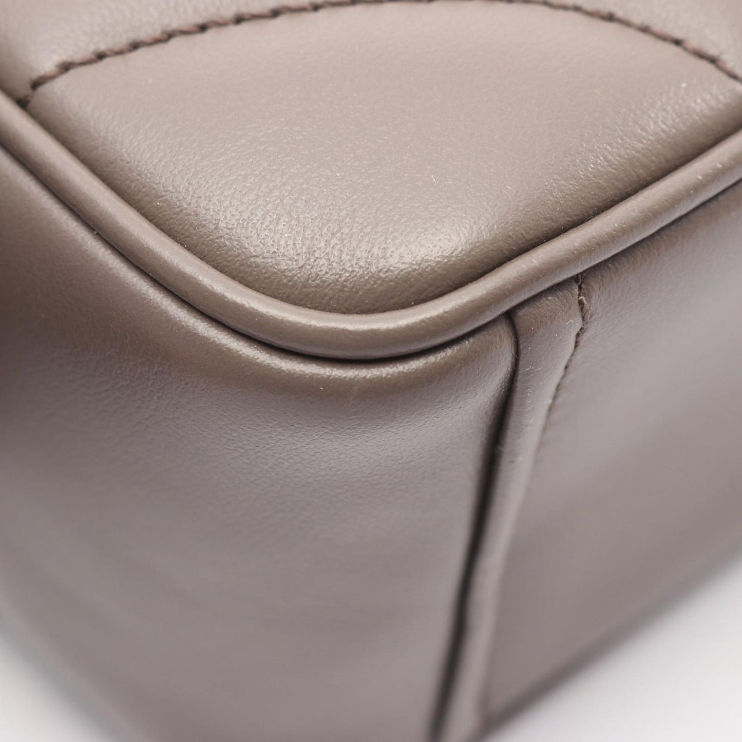 Prada Shoulder Bag Soft Calf Impun Diagram Leather Chain — view 5