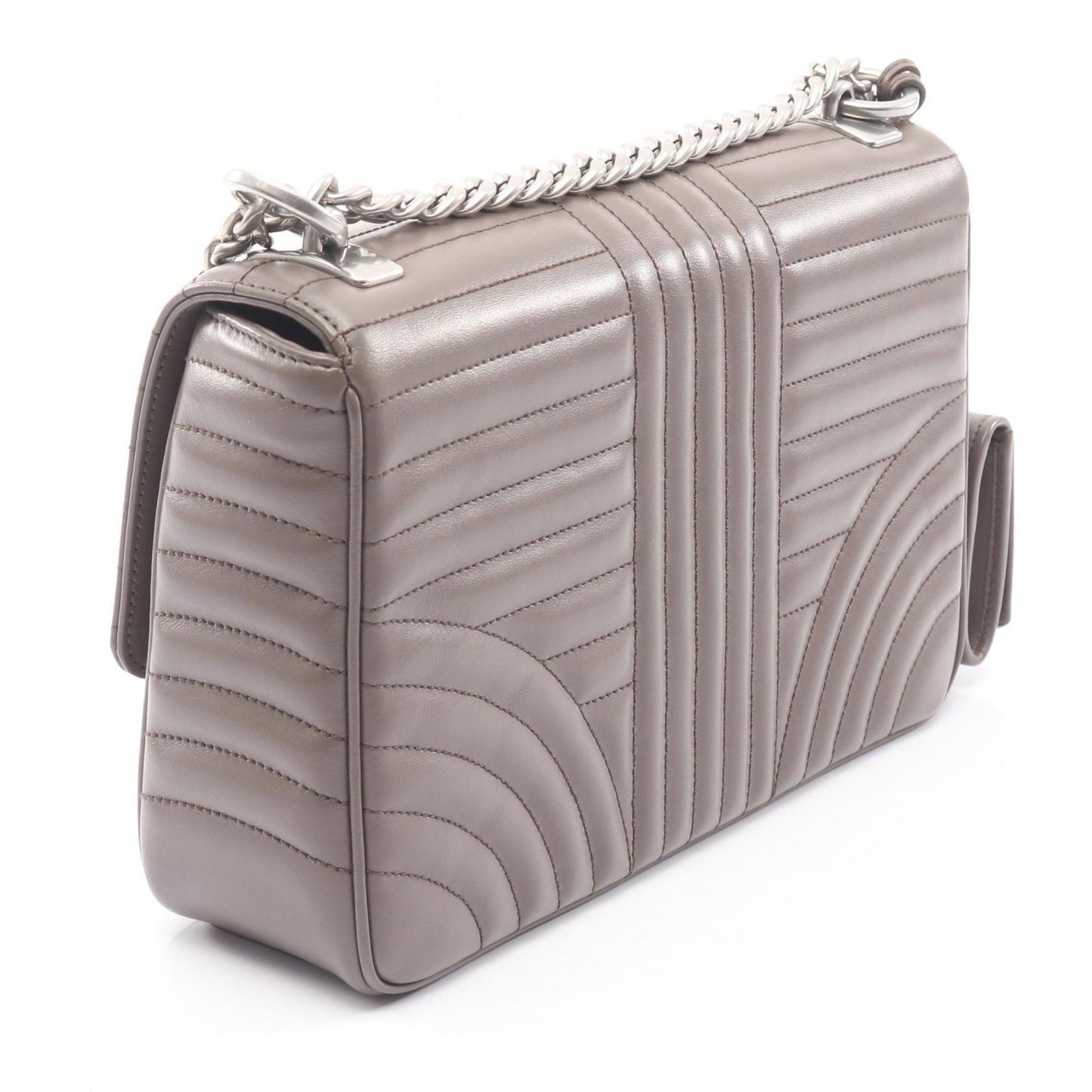 Prada Shoulder Bag Soft Calf Impun Diagram Leather Chain — view 2