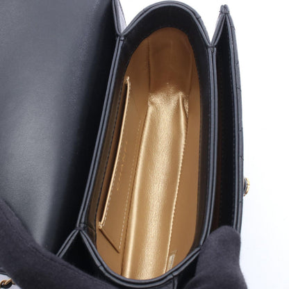 Chanel Shoulder Bag Quilted Black Leather Small Flap Chain — view 3