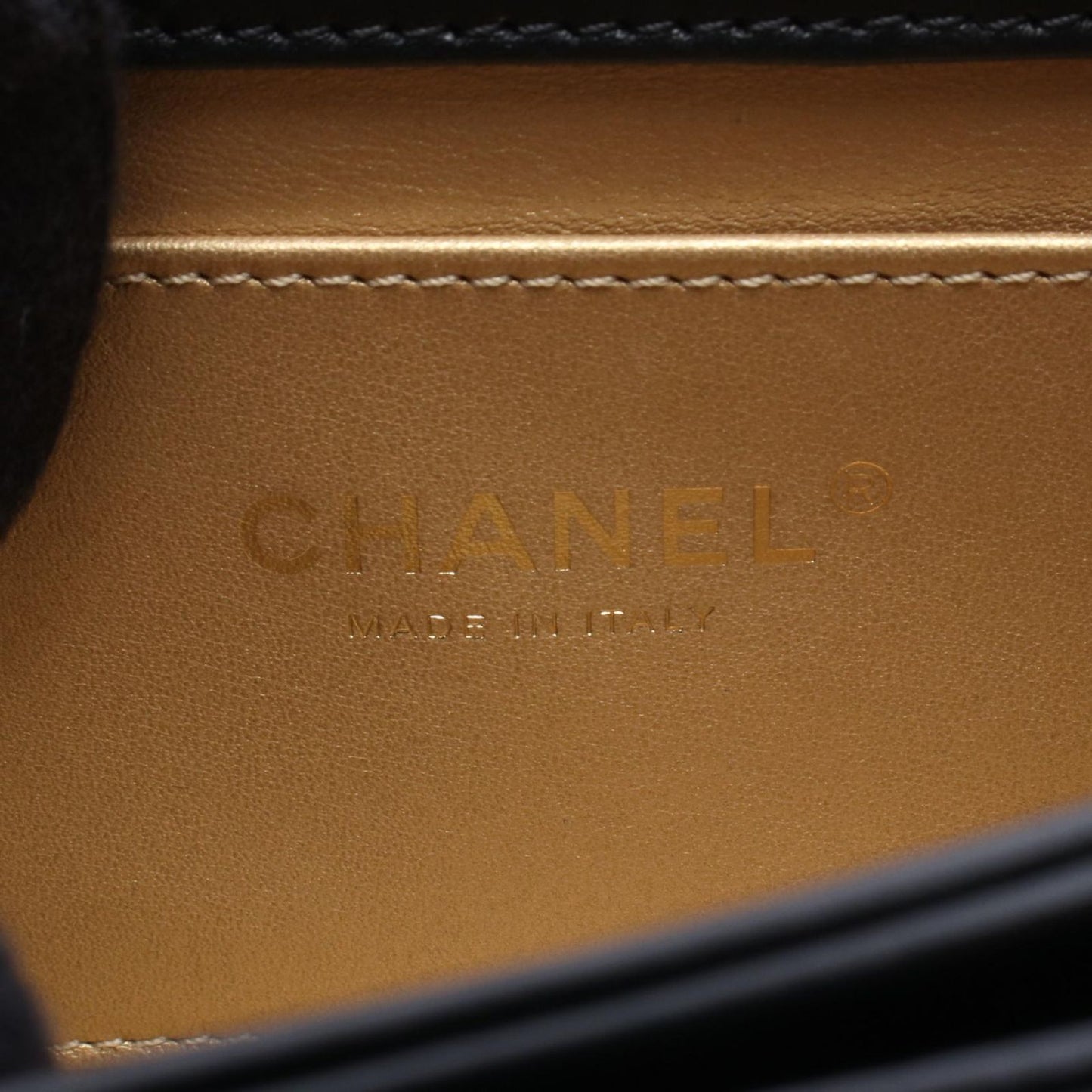 Chanel Shoulder Bag Quilted Black Leather Small Flap Chain — view 4