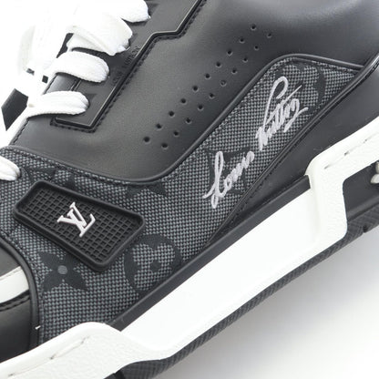 Louis Vuitton Sneakers LV Trainer Line Monogram Jacquard Noir Leather — view 9