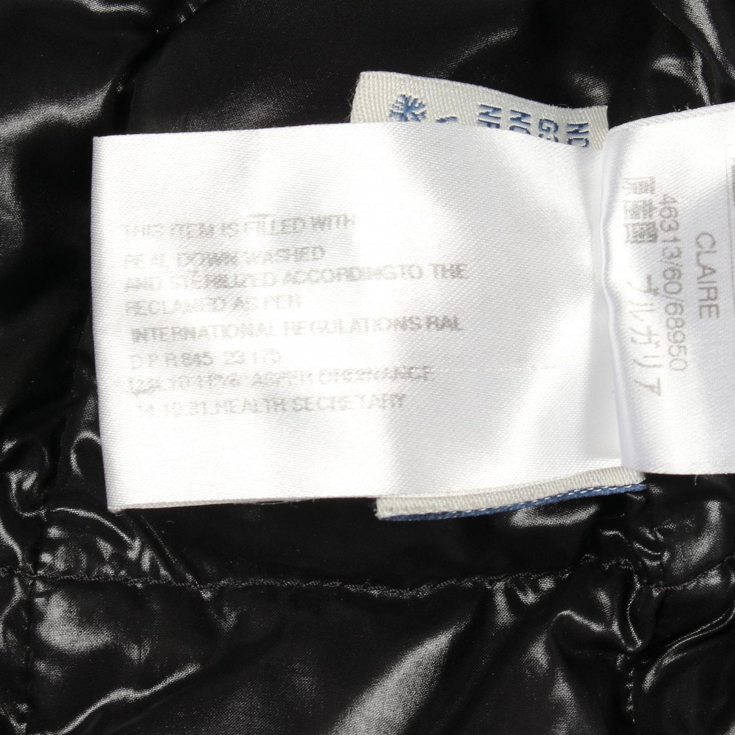 Moncler Down Jacket Claire Black Nylon — view 6