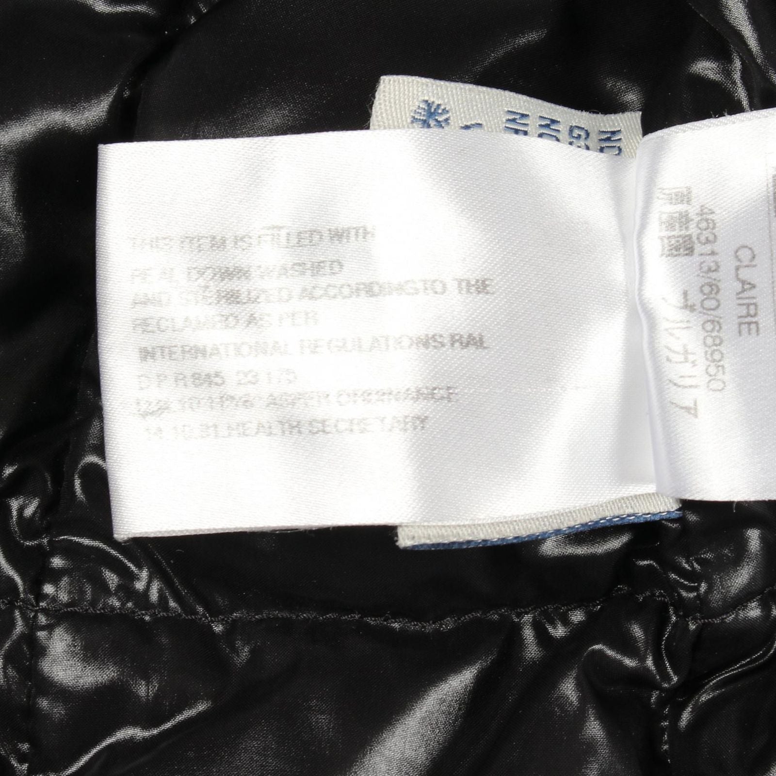 Moncler Down Jacket Claire Black Nylon — view 6