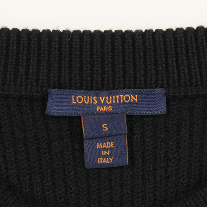 Louis Vuitton Knit Border Gb9 Black Wool Sweater — view 3