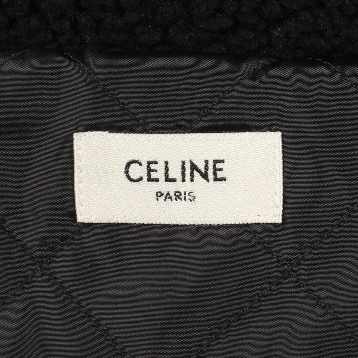 Celine Hooded Boa Black Others Boa Jacket — view 3