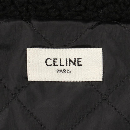 Celine Hooded Boa Black Others Boa Jacket — view 3