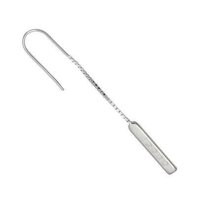 Gucci Lariat Earrings 18k WG White Gold 750 Only Pierced — view 2