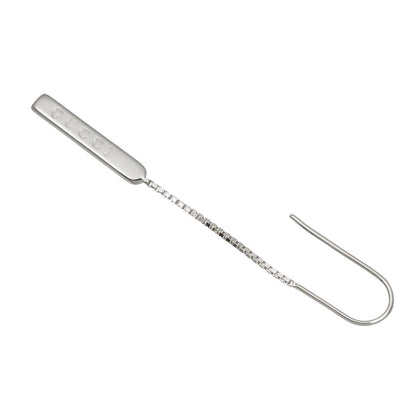 Gucci Lariat Earrings 18k WG White Gold 750 Only Pierced — view 3
