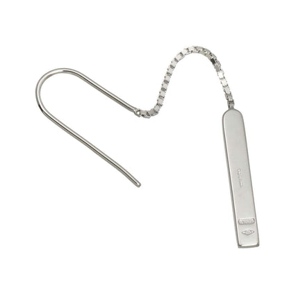 Gucci Lariat Earrings 18k WG White Gold 750 Only Pierced — view 4