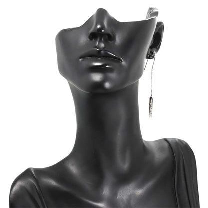 Gucci Lariat Earrings 18k WG White Gold 750 Only Pierced — view 6