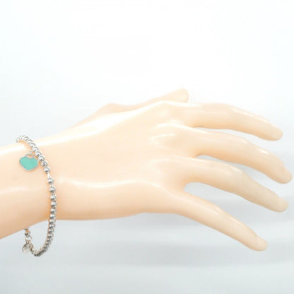 Tiffany & Co Bracelet Return to Heart Ball Chain 925 Sterling Silver Blue — view 7