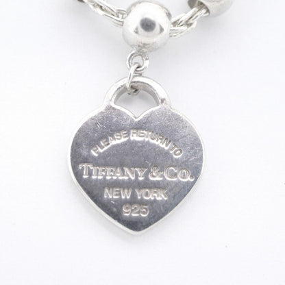 Tiffany & Co Bracelet Return to Heart Ball Chain 925 Sterling Silver Blue — view 6