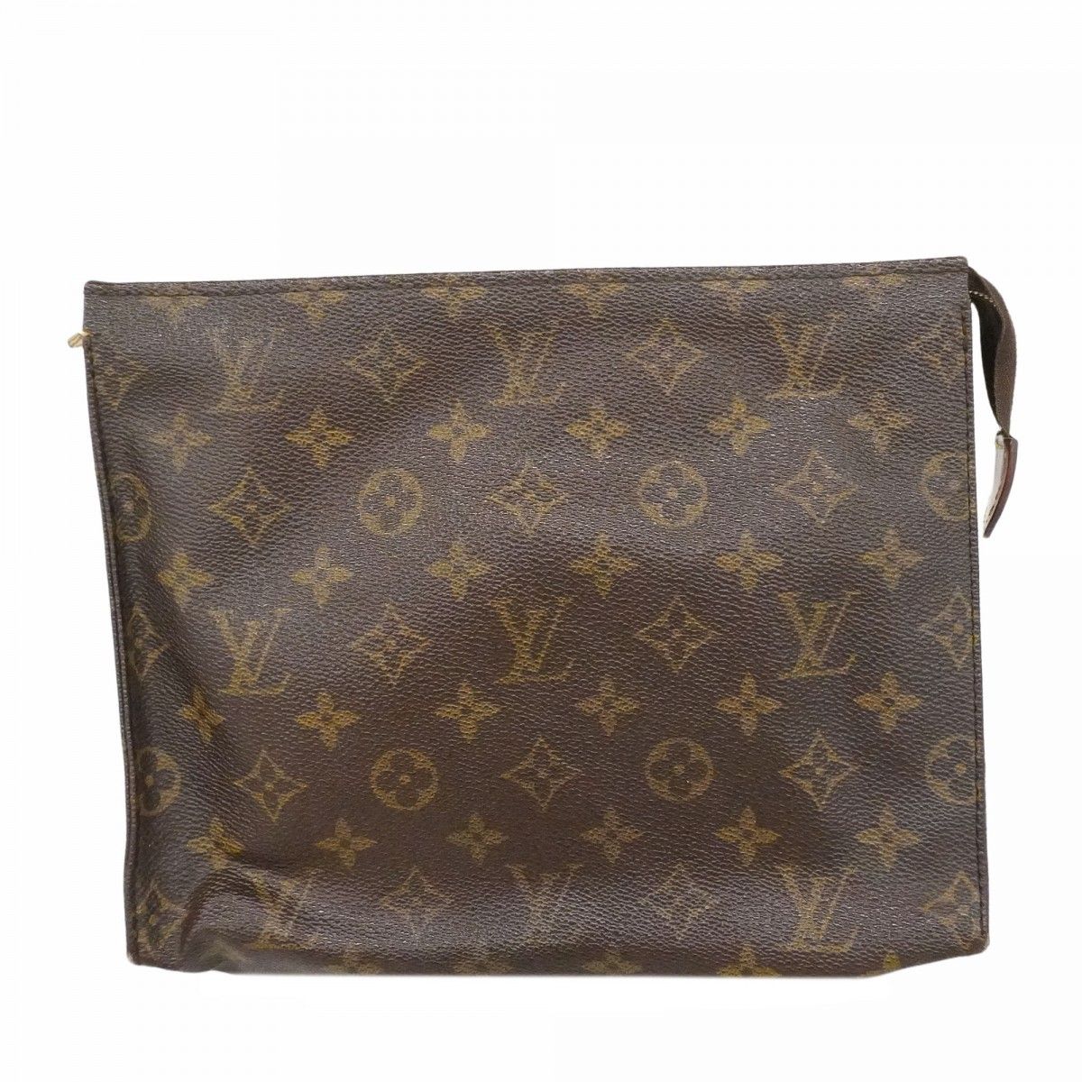 Louis Vuitton Clutch Monogram Pochette Toilet 26 Brown