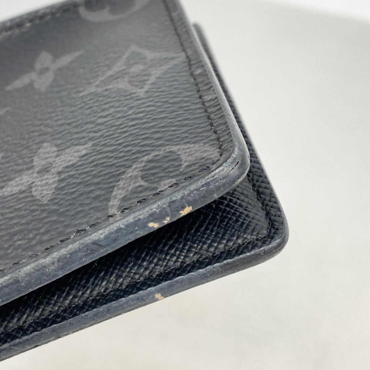 Louis Vuitton Bill Purse Monogram Eclipse Portefeuille Calf Black Wallet — view 6