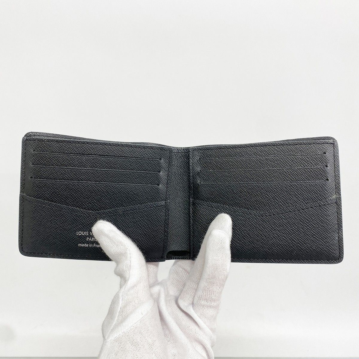 Louis Vuitton Bill Purse Monogram Eclipse Portefeuille Calf Black Wallet — view 3