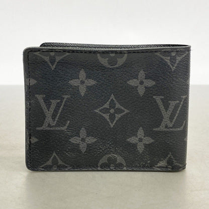 Louis Vuitton Bill Purse Monogram Eclipse Portefeuille Calf Black Wallet — view 8