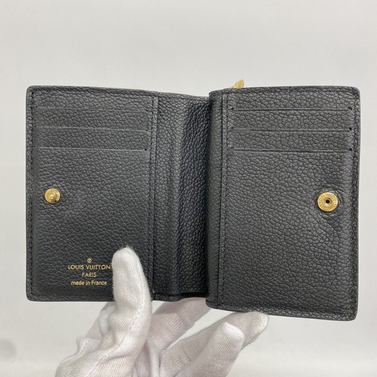 Louis Vuitton Wallet Monogram Empreinte Portefeuille Noir — view 3