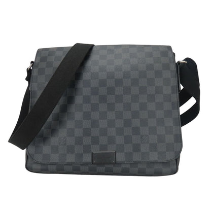 Louis Vuitton Shoulder Bag District MM Damier Graphite Black Gray Crossbody