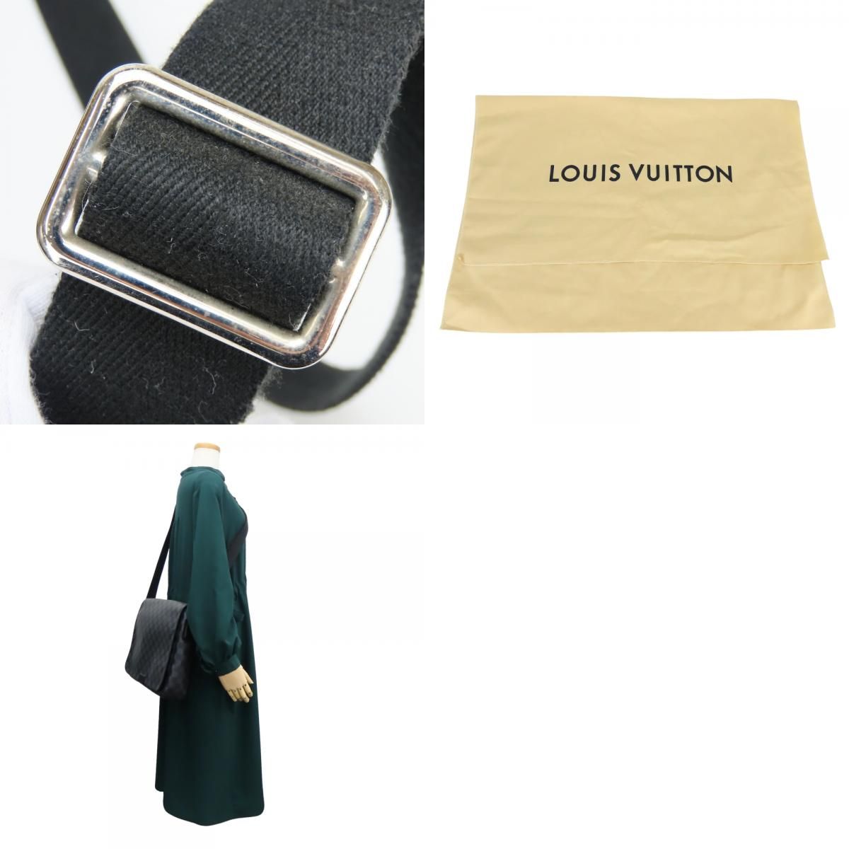 Louis Vuitton Shoulder Bag District MM Damier Graphite Black Gray Crossbody — view 9