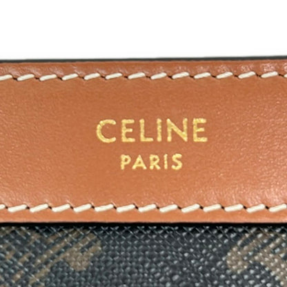 Celine Bag Triomphe Canvas Black Beige Brown PC Case Laptop Leather — view 8