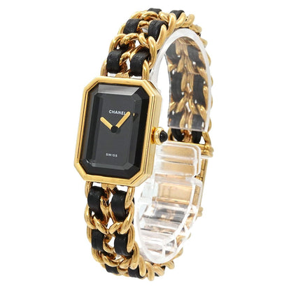 Chanel Premiere L Vintage Watch Black Gold — view 2