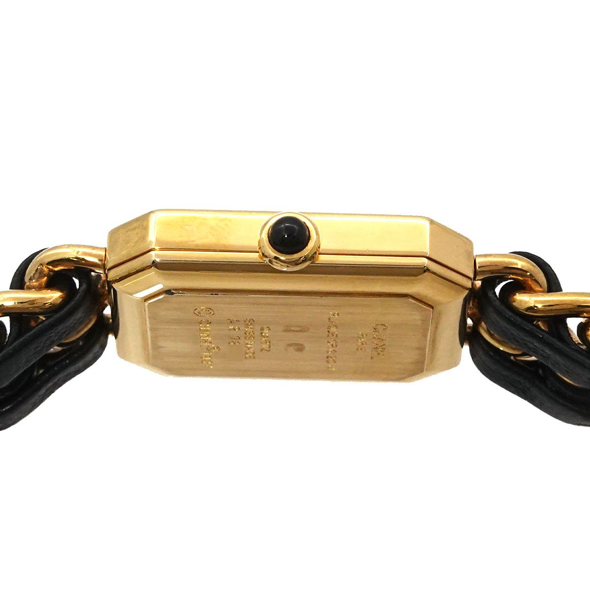 Chanel Premiere L Vintage Watch Black Gold — view 5