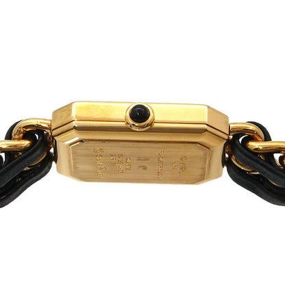 Chanel Premiere L Vintage Watch Black Gold — view 5