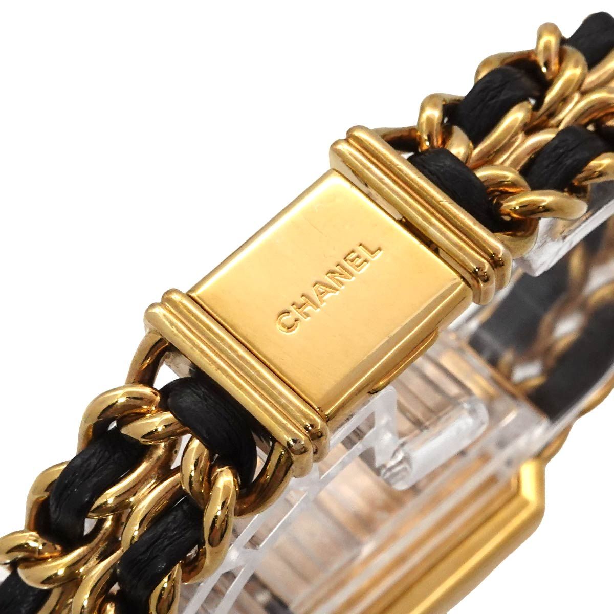 Chanel Premiere L Vintage Watch Black Gold — view 6