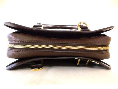 Louis Vuitton Damier Triana Handbag Brown — view 4