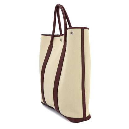 Hermes Garden File MM Tote Toile Military Negonda Beton Rouge Ash — view 3