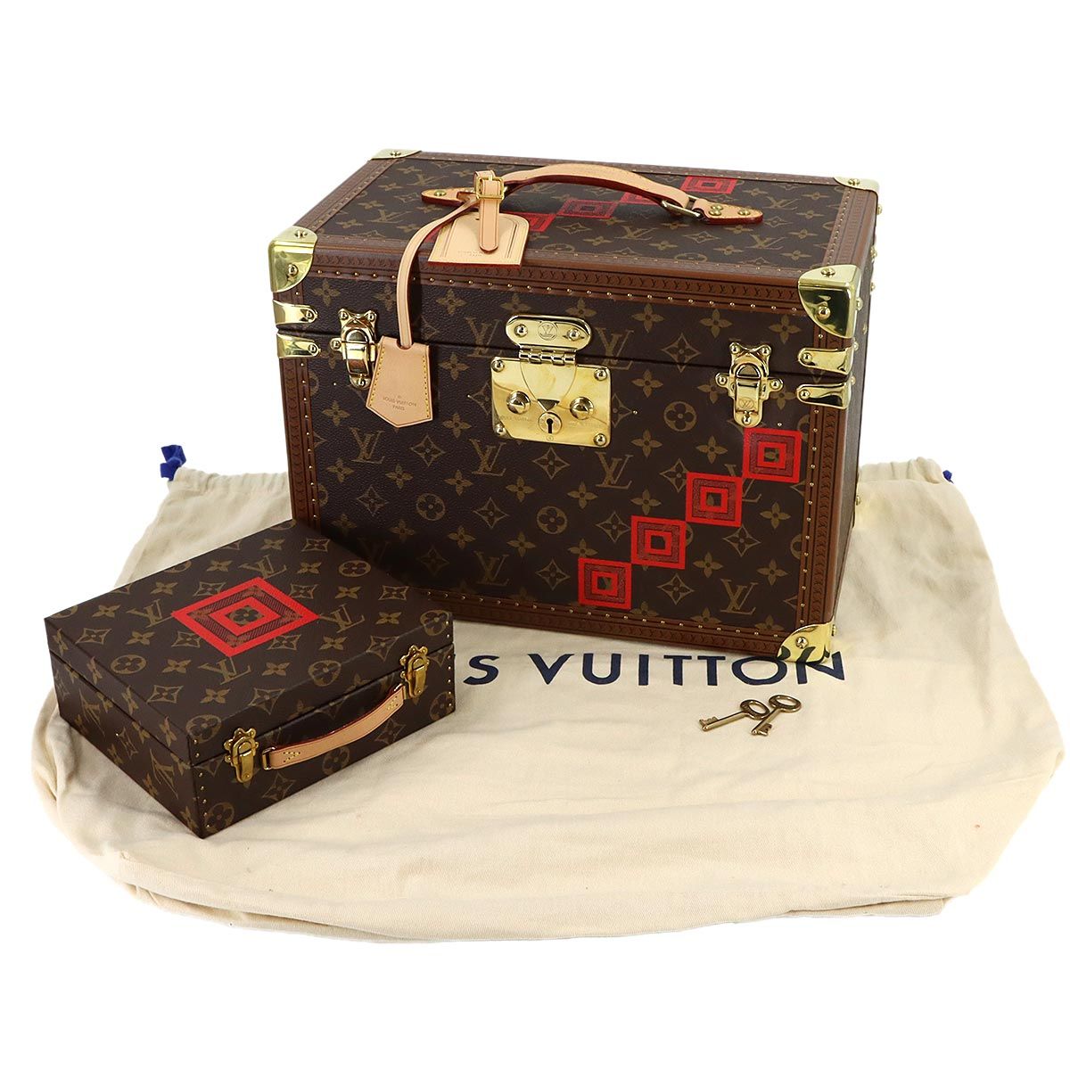 Louis Vuitton Monogram Boite Pharmacy Hand Bag Cosmetic Box Ichikawa Ebizo — view 2